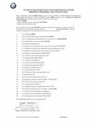 Obtenir un certificat de conformité Bmw